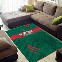 Custom Bangladesh Cricket Area Rug Go Tigers