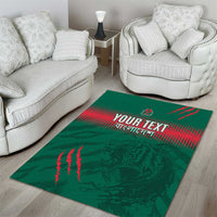 Custom Bangladesh Cricket Area Rug Go Tigers
