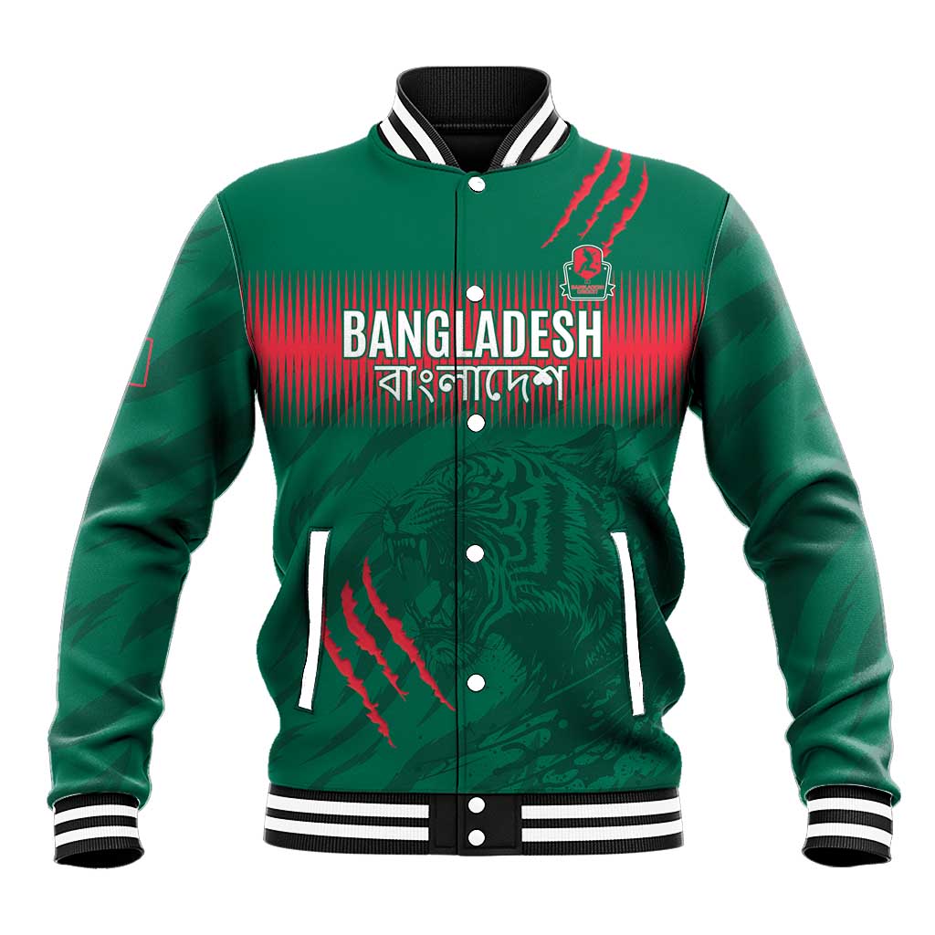 Custom Bangladesh Cricket Baseball Jacket Go Tigers