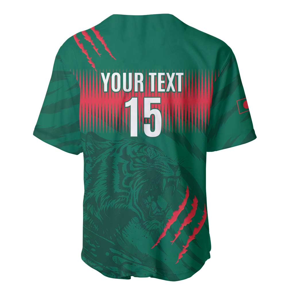 Custom Bangladesh Cricket Baseball Jersey Go Tigers