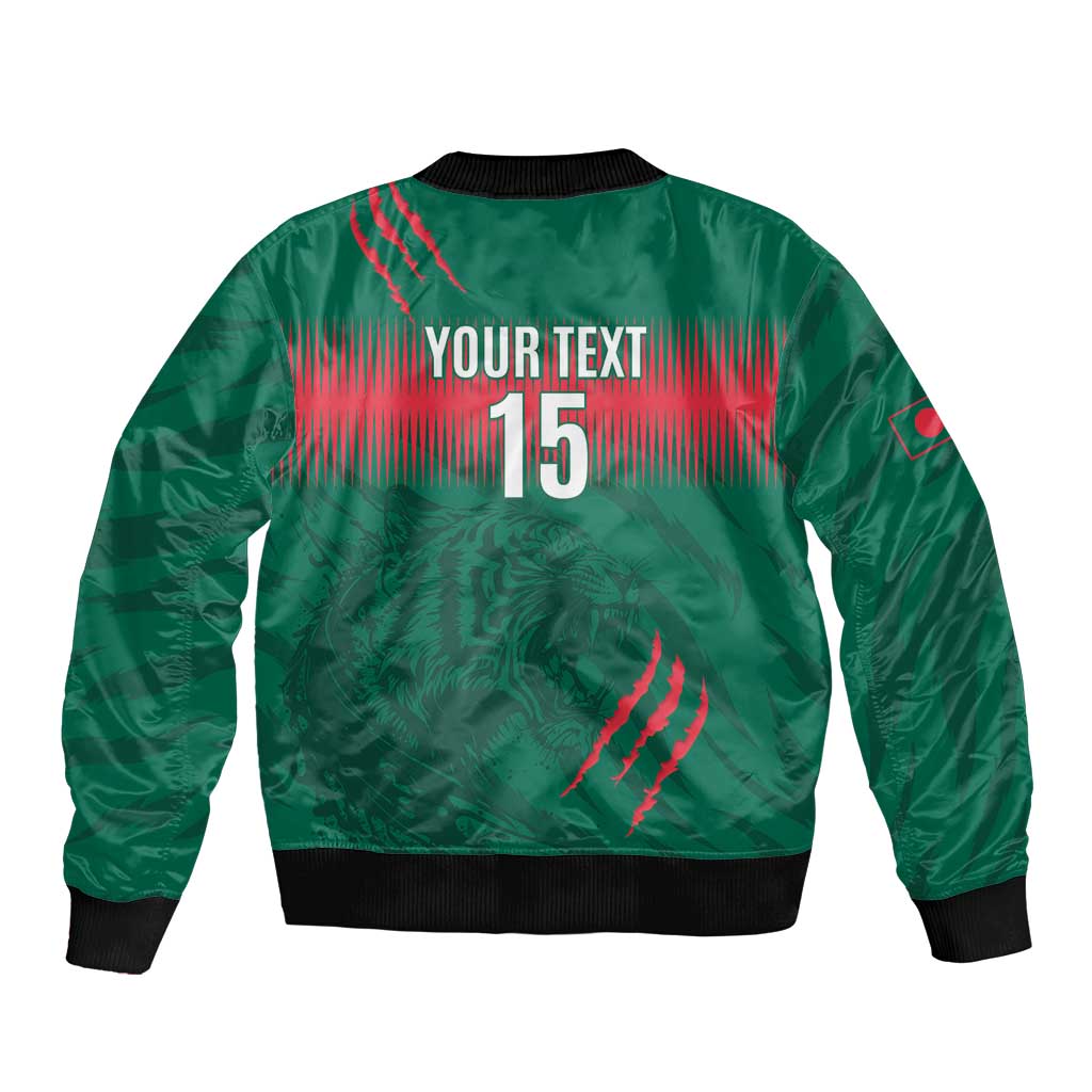 Custom Bangladesh Cricket Bomber Jacket Go Tigers