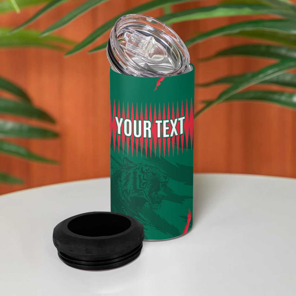Custom Bangladesh Cricket 4 in 1 Can Cooler Tumbler Go Tigers