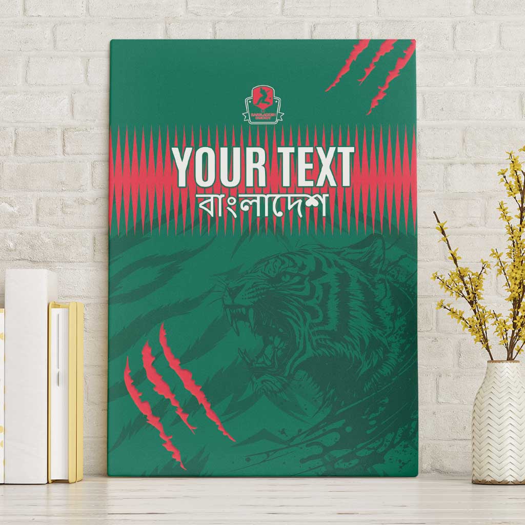Custom Bangladesh Cricket Canvas Wall Art Go Tigers