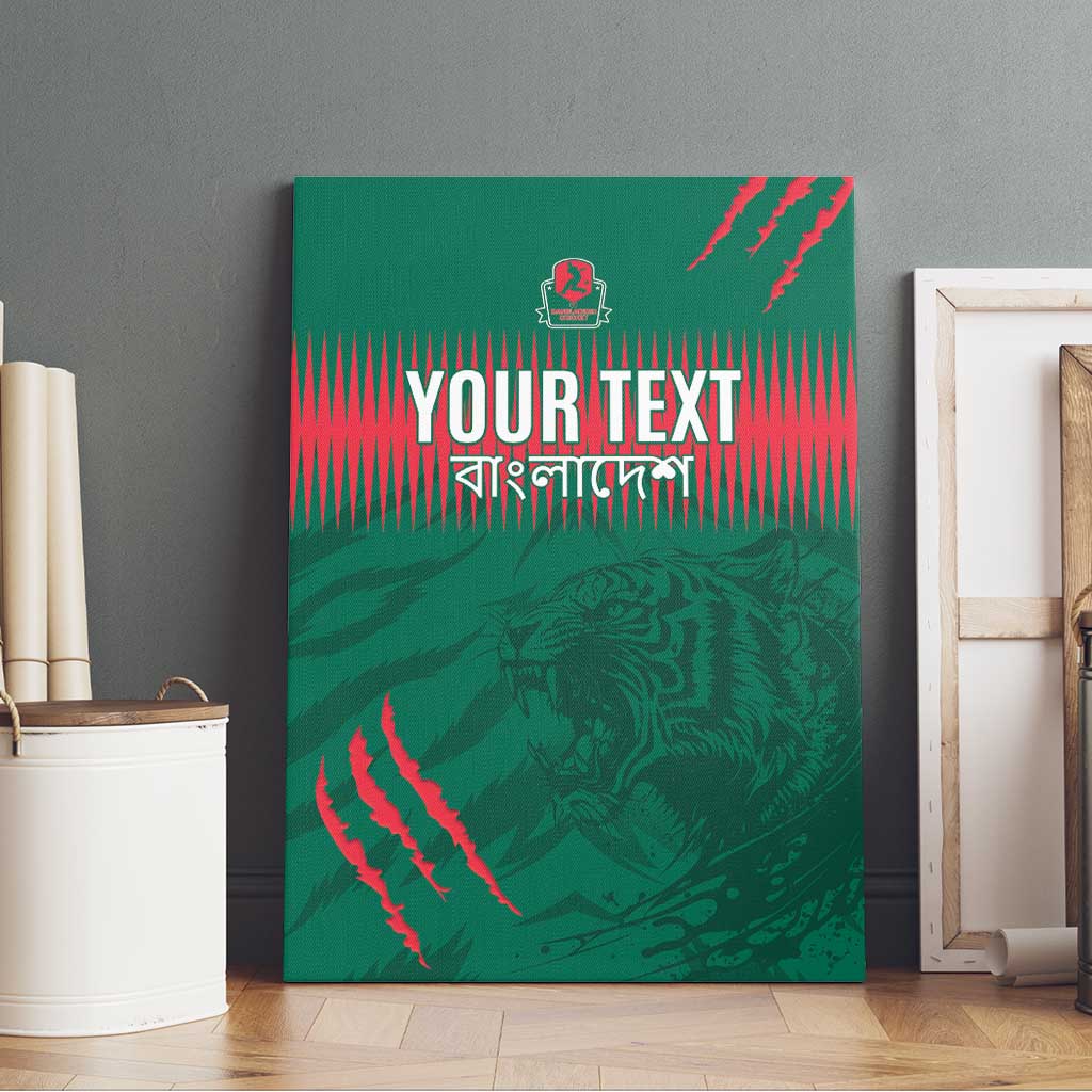 Custom Bangladesh Cricket Canvas Wall Art Go Tigers