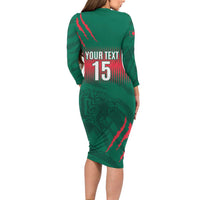 Custom Bangladesh Cricket Family Matching Long Sleeve Bodycon Dress and Hawaiian Shirt Go Tigers