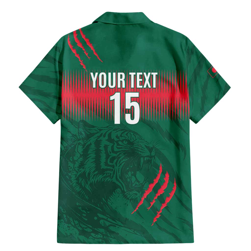 Custom Bangladesh Cricket Family Matching Mermaid Dress and Hawaiian Shirt Go Tigers