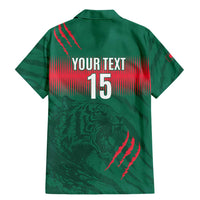 Custom Bangladesh Cricket Family Matching Mermaid Dress and Hawaiian Shirt Go Tigers