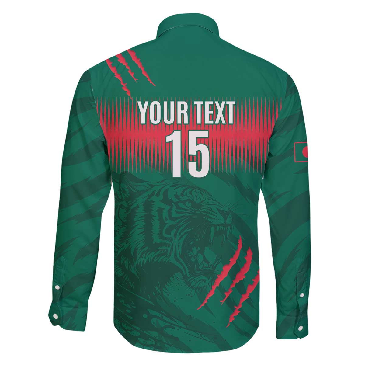 Custom Bangladesh Cricket Family Matching Off The Shoulder Long Sleeve Dress and Hawaiian Shirt Go Tigers