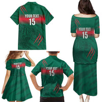 Custom Bangladesh Cricket Family Matching Puletasi and Hawaiian Shirt Go Tigers