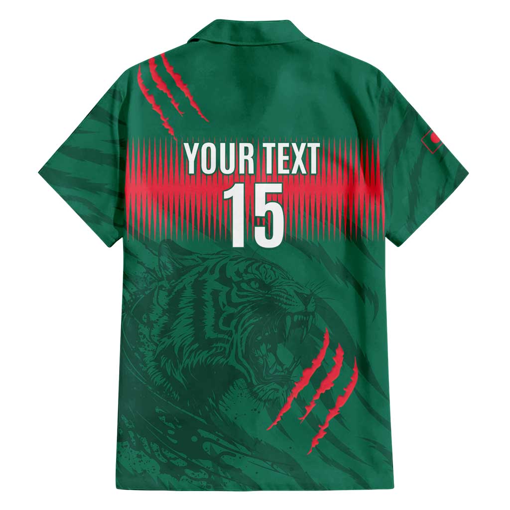 Custom Bangladesh Cricket Family Matching Tank Maxi Dress and Hawaiian Shirt Go Tigers