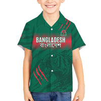 Custom Bangladesh Cricket Family Matching Tank Maxi Dress and Hawaiian Shirt Go Tigers
