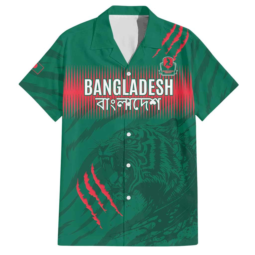 Custom Bangladesh Cricket Hawaiian Shirt Go Tigers