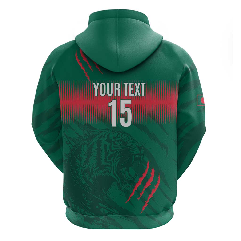 Custom Bangladesh Cricket Hoodie Go Tigers