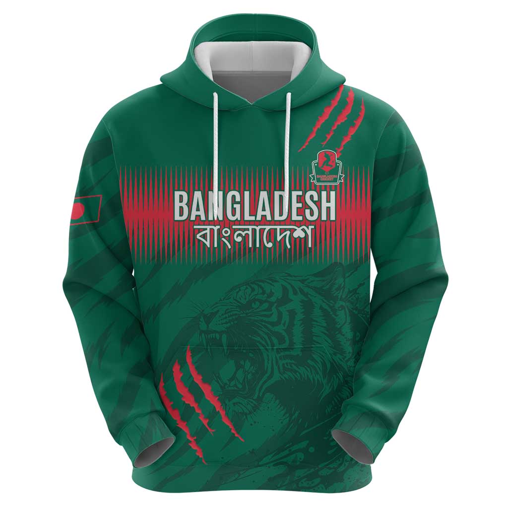 Custom Bangladesh Cricket Hoodie Go Tigers