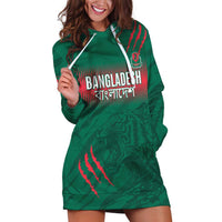 Custom Bangladesh Cricket Hoodie Dress Go Tigers