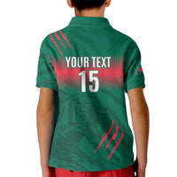 Custom Bangladesh Cricket Kid Polo Shirt Go Tigers