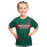 Custom Bangladesh Cricket Kid T Shirt Go Tigers