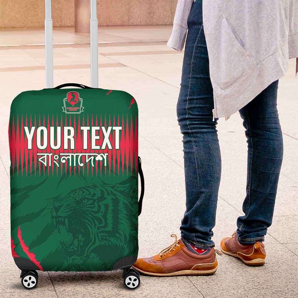 Custom Bangladesh Cricket Luggage Cover Go Tigers