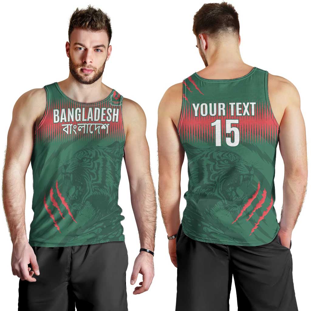 Custom Bangladesh Cricket Men Tank Top Go Tigers