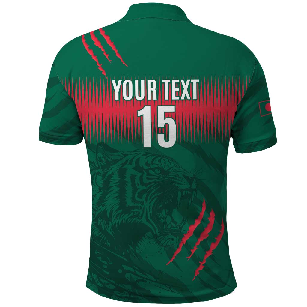 Custom Bangladesh Cricket Polo Shirt Go Tigers
