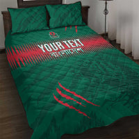 Custom Bangladesh Cricket Quilt Bed Set Go Tigers