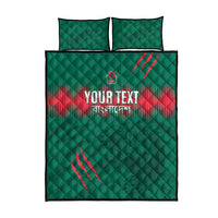 Custom Bangladesh Cricket Quilt Bed Set Go Tigers