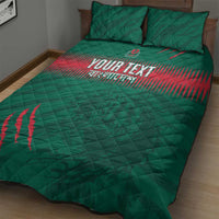 Custom Bangladesh Cricket Quilt Bed Set Go Tigers