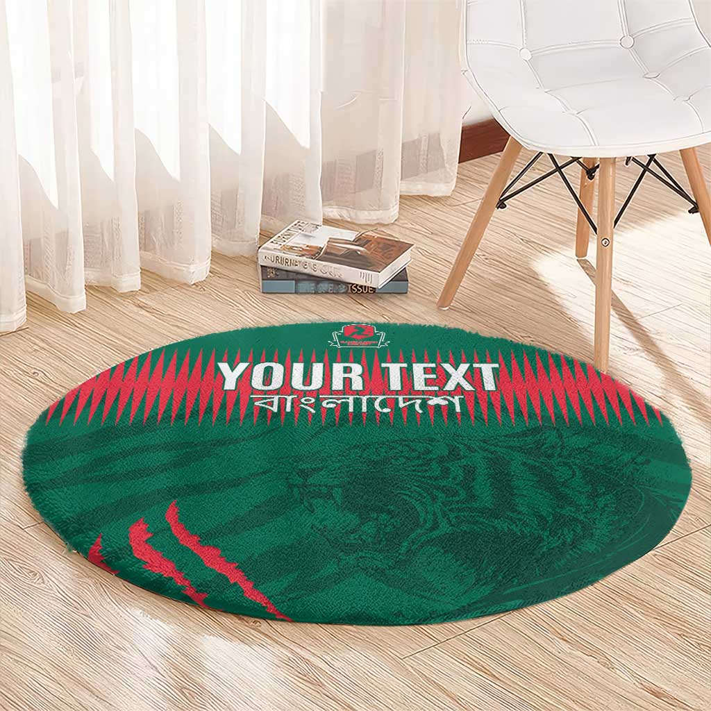 Custom Bangladesh Cricket Round Carpet Go Tigers