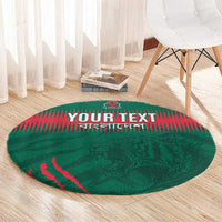 Custom Bangladesh Cricket Round Carpet Go Tigers