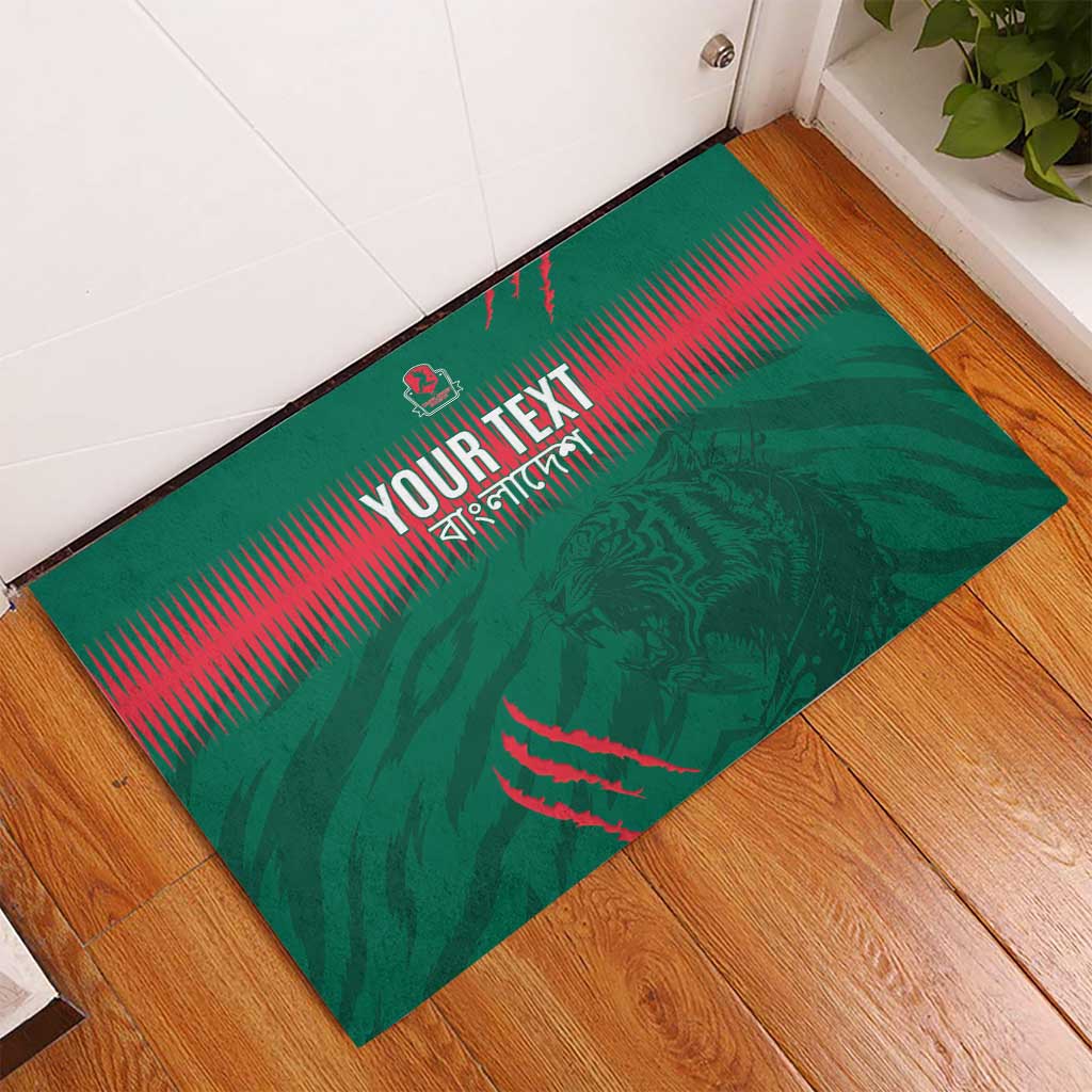 Custom Bangladesh Cricket Rubber Doormat Go Tigers