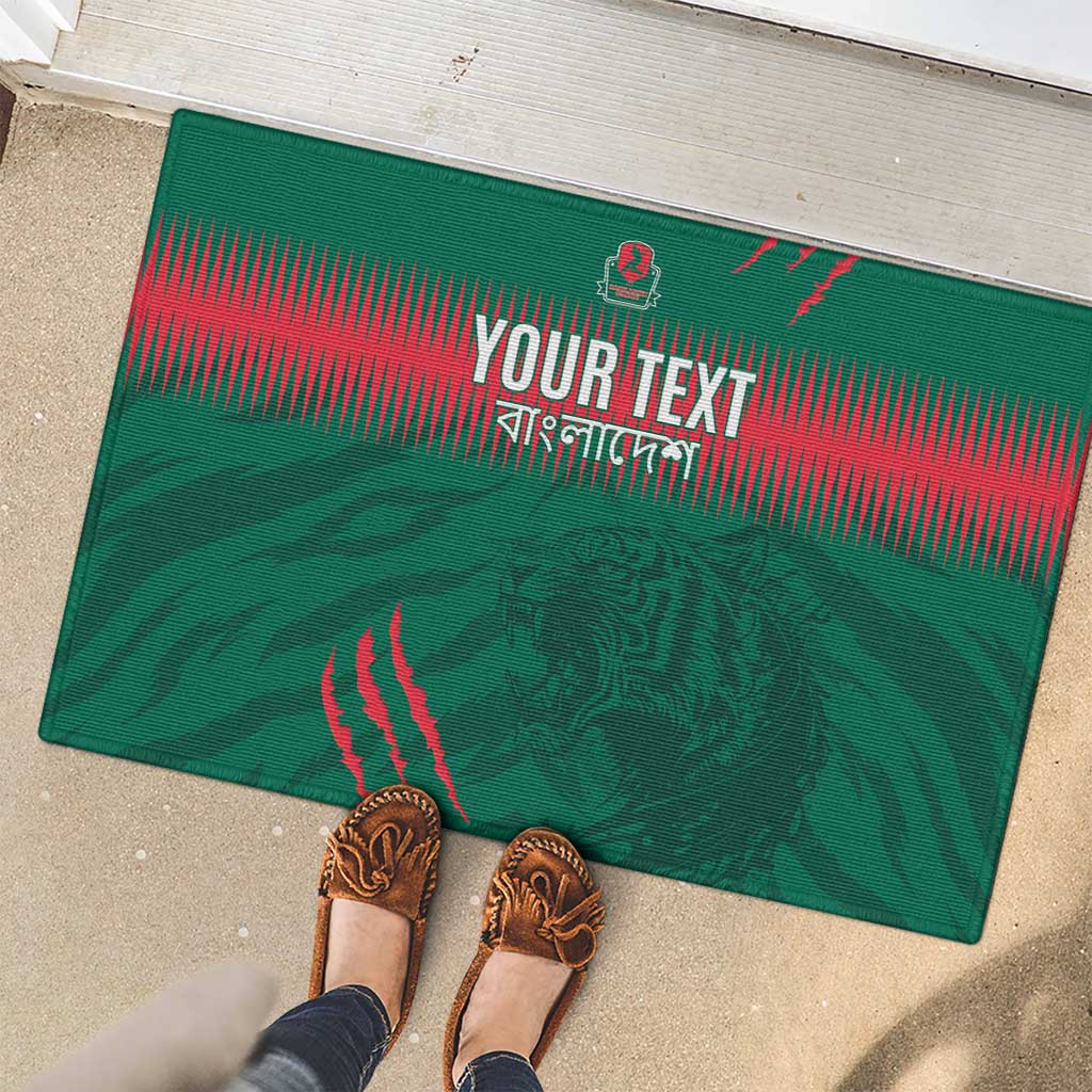 Custom Bangladesh Cricket Rubber Doormat Go Tigers