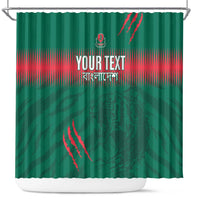 Custom Bangladesh Cricket Shower Curtain Go Tigers