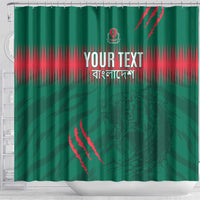 Custom Bangladesh Cricket Shower Curtain Go Tigers