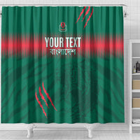 Custom Bangladesh Cricket Shower Curtain Go Tigers