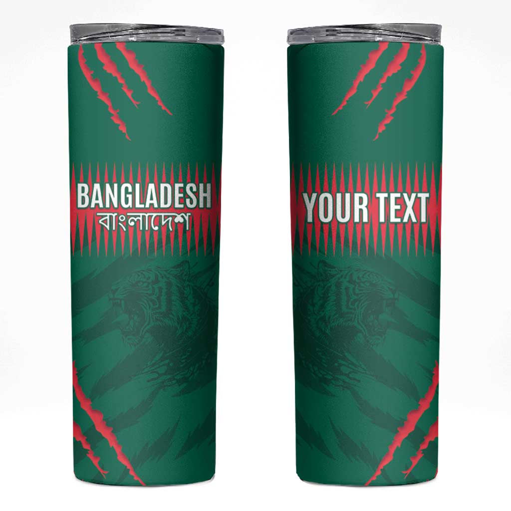 Custom Bangladesh Cricket Skinny Tumbler Go Tigers