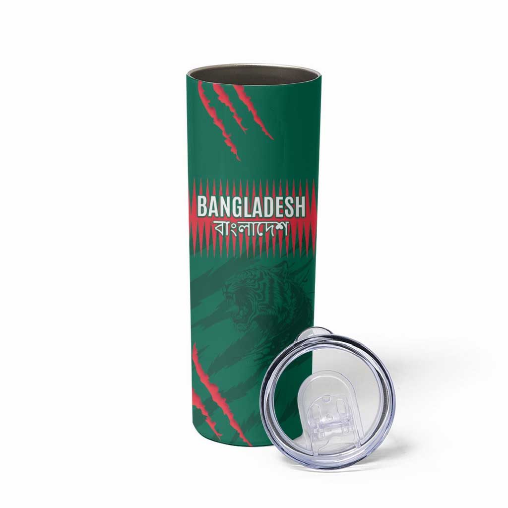 Custom Bangladesh Cricket Skinny Tumbler Go Tigers