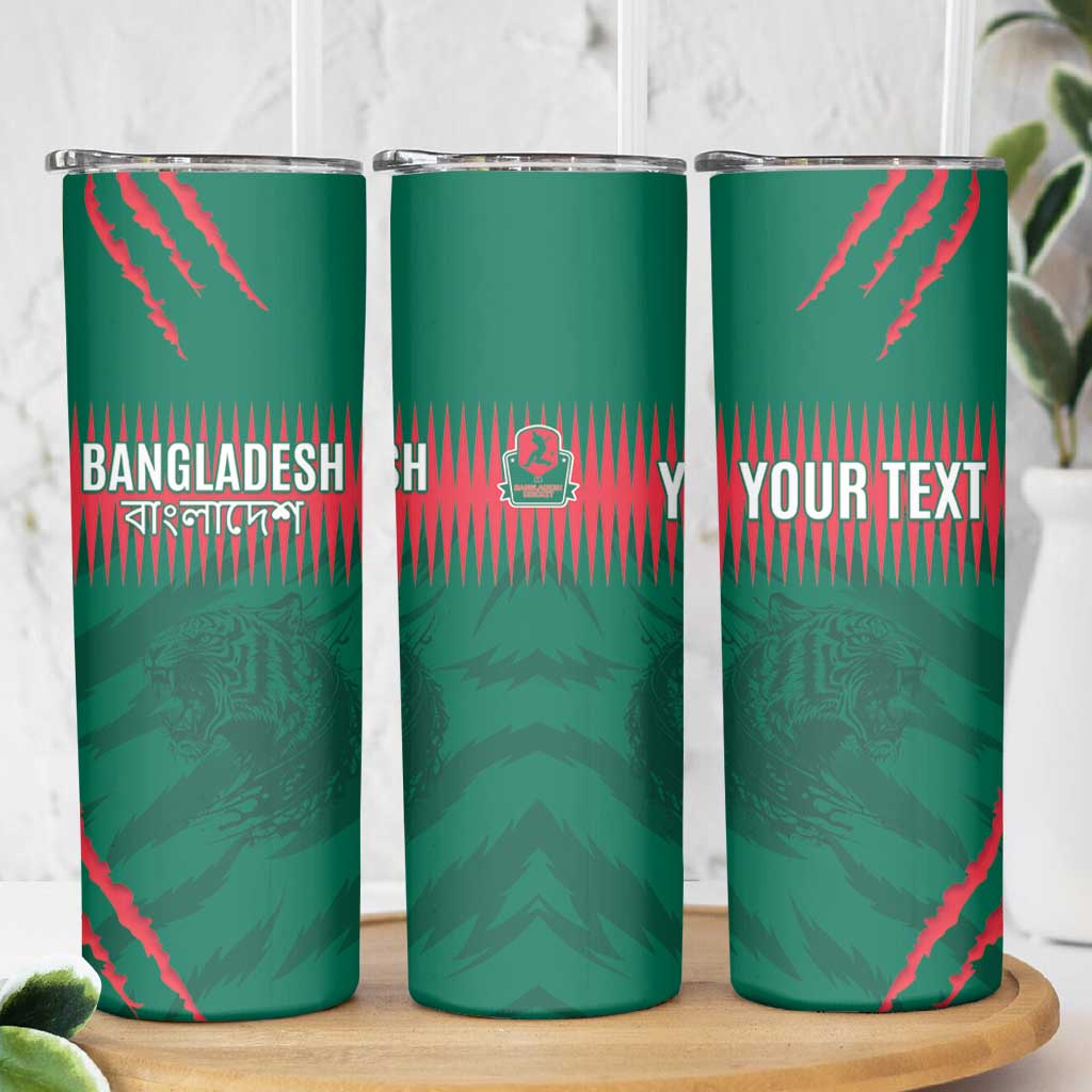Custom Bangladesh Cricket Skinny Tumbler Go Tigers