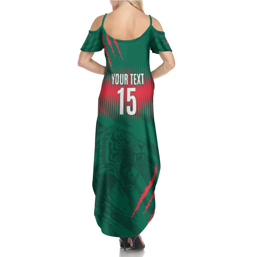 Custom Bangladesh Cricket Summer Maxi Dress Go Tigers