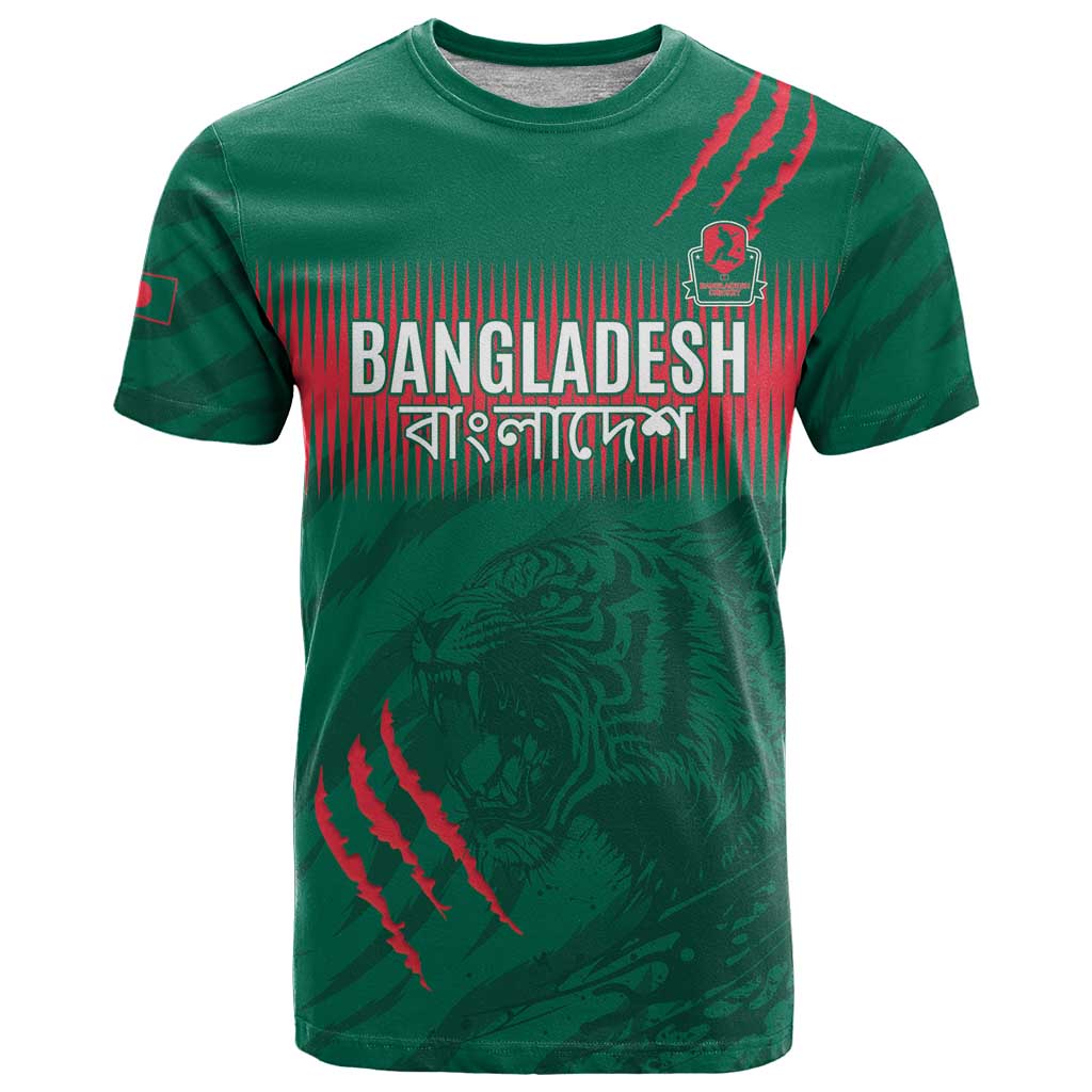 Custom Bangladesh Cricket T Shirt Go Tigers