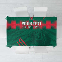 Custom Bangladesh Cricket Tablecloth Go Tigers