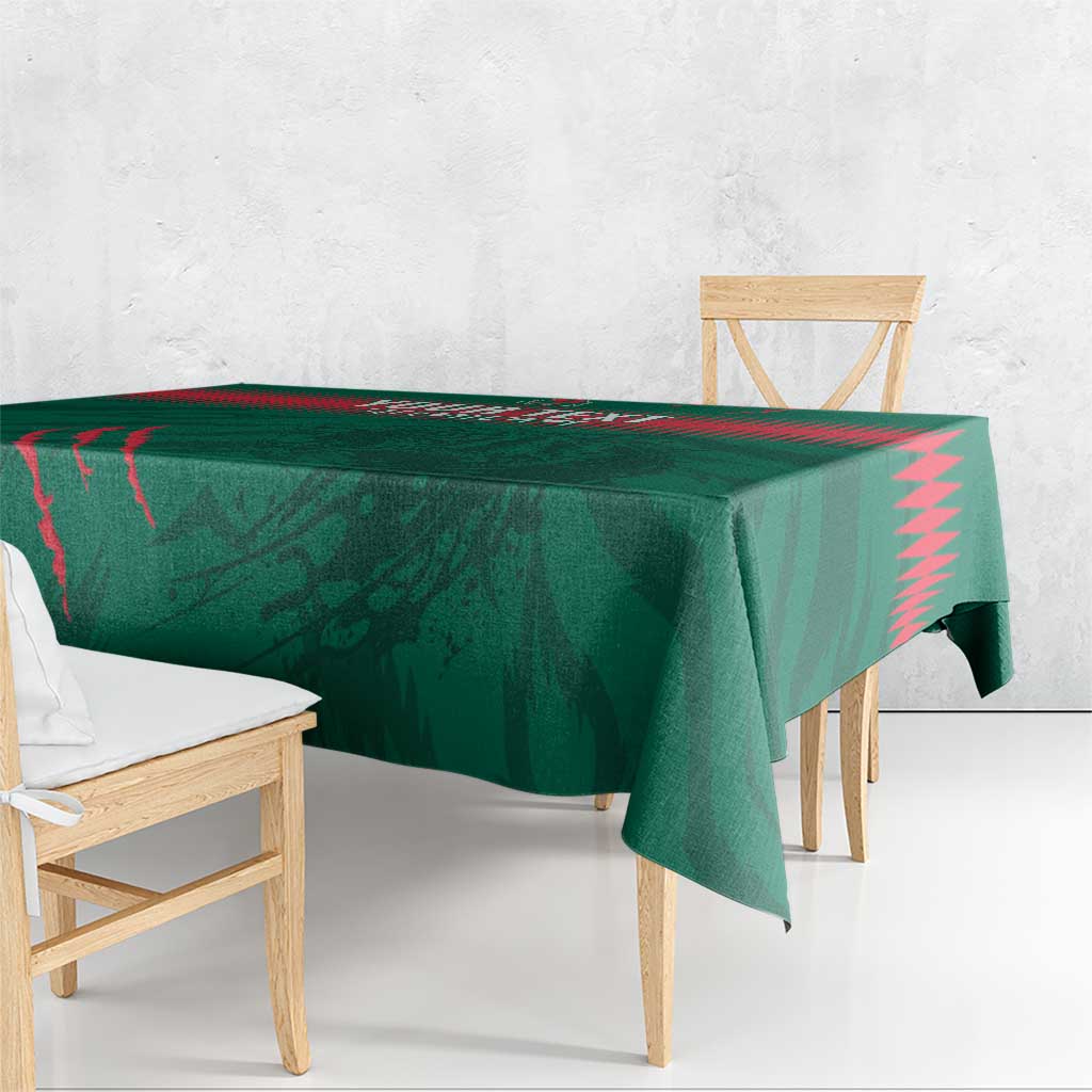 Custom Bangladesh Cricket Tablecloth Go Tigers