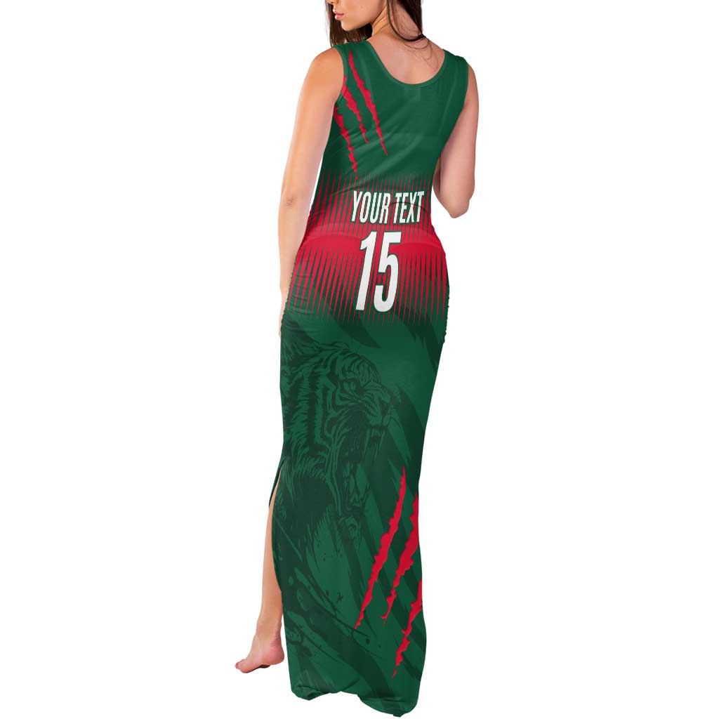 Custom Bangladesh Cricket Tank Maxi Dress Go Tigers