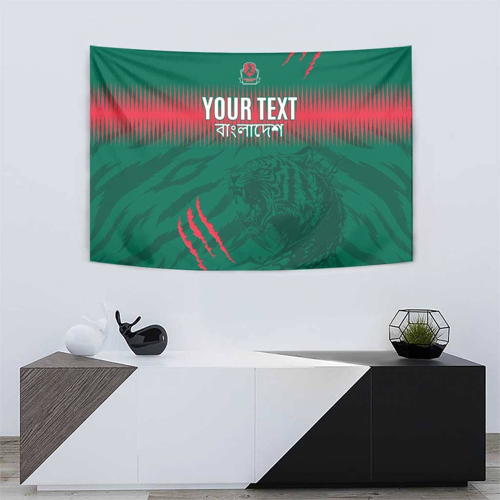 Custom Bangladesh Cricket Tapestry Go Tigers