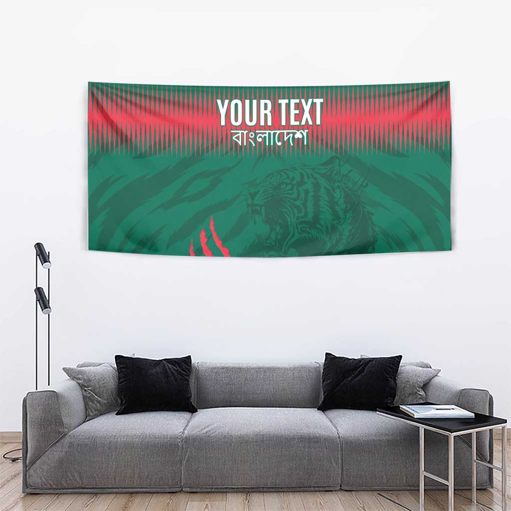 Custom Bangladesh Cricket Tapestry Go Tigers