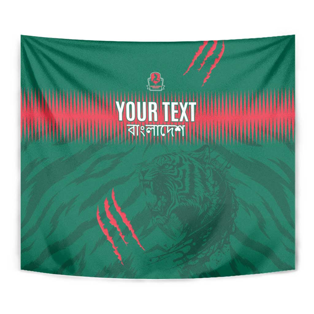 Custom Bangladesh Cricket Tapestry Go Tigers