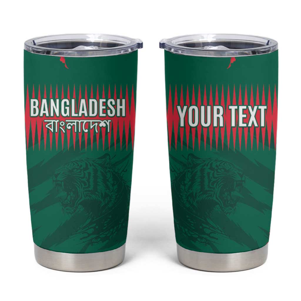 Custom Bangladesh Cricket Tumbler Cup Go Tigers