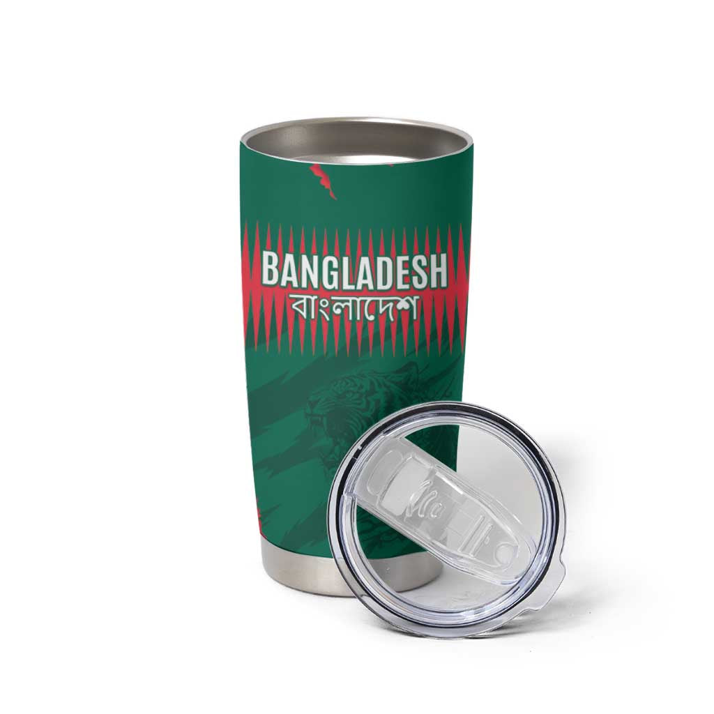Custom Bangladesh Cricket Tumbler Cup Go Tigers