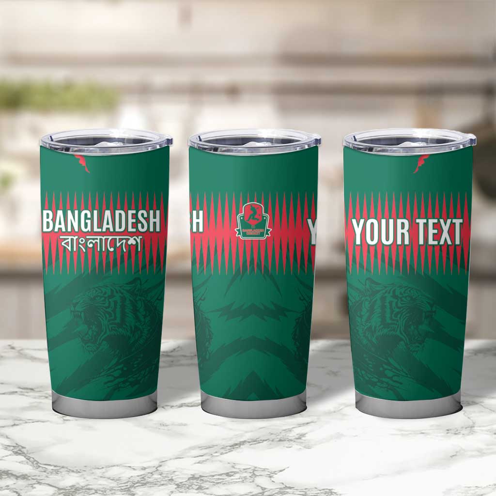 Custom Bangladesh Cricket Tumbler Cup Go Tigers