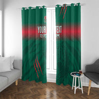 Custom Bangladesh Cricket Window Curtain Go Tigers