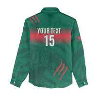 Custom Bangladesh Cricket Women Casual Shirt Go Tigers